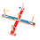Ring Toss Hoopla: Rahmen 44x5x2 cm, 5 Ringe, Farbe 11