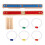 Ring Toss Hoopla: Rahmen 44x5x2 cm, 5 Ringe, Farbe 2