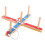 Ring Toss Hoopla: Rahmen 44x5x2 cm, 5 Ringe, Farbe 7