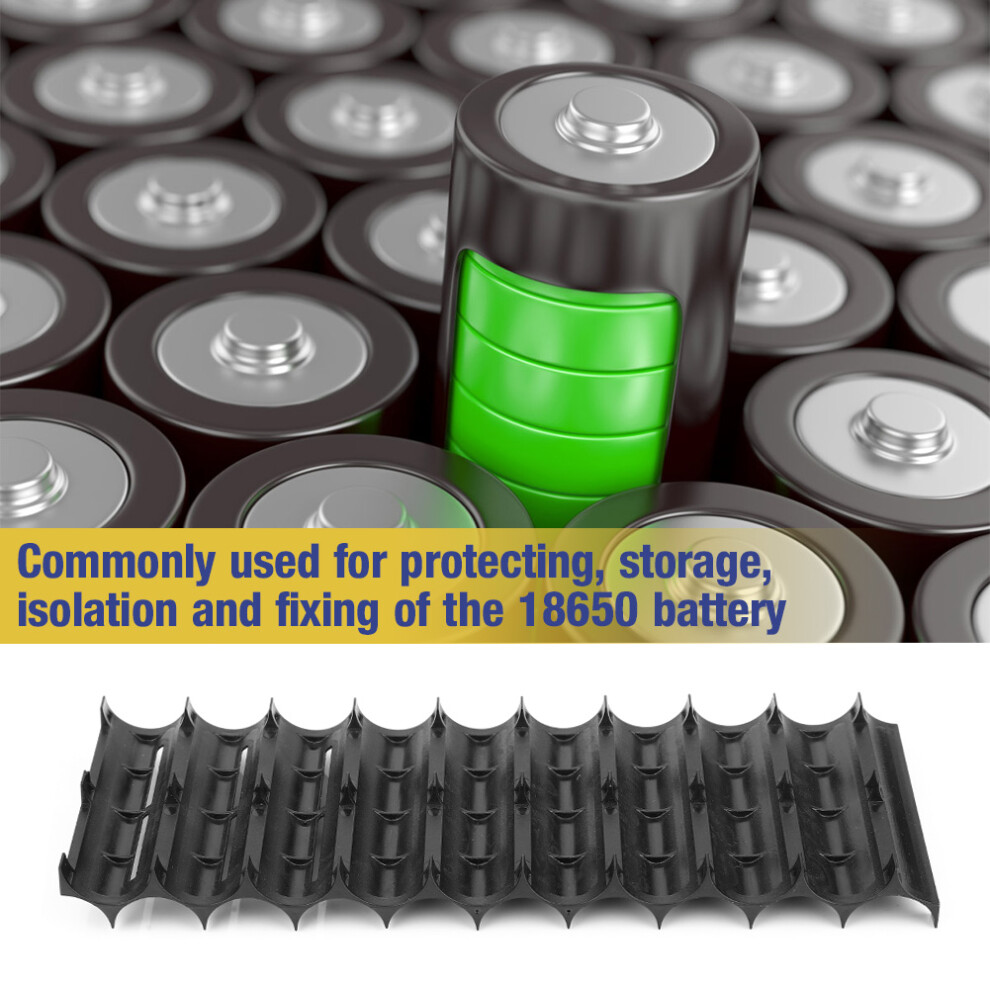 10Pcs Abs Resin 18650 Lithium Battery Spacer Protecting Holder Cylindrical Cell Storage Bracket 9451324740041