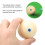 57.2mm Pool Standard Training Ball DotSpot Practice Cue Ball Billiard Accessory(Blue Dot ) 5