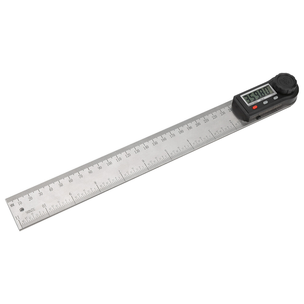 2-In 1 Electronic Digital Display Angle Meter 0-360 Woodworking Ruler Multifunction Protractor(300Mm ) 6931324740737