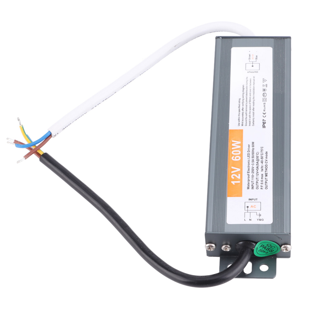 60W Ultrathin Waterproof Power Supply Led Power Supply Driver Ac110250v (50/60Hz)(Dc12v ) 6901324740204