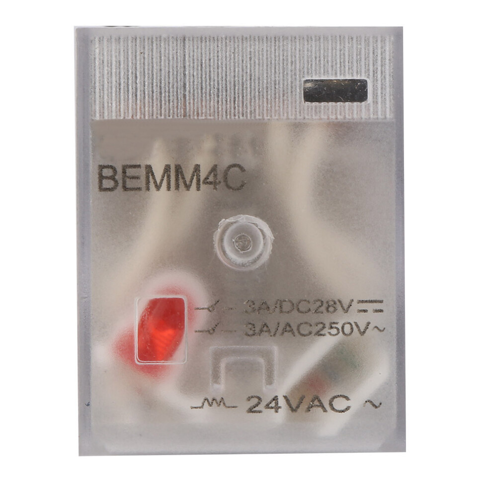 Bemm4c 14 Pin 5A Mini Power Intermediate Relay Electromagnetic Relay (24Vac) 9381324741246