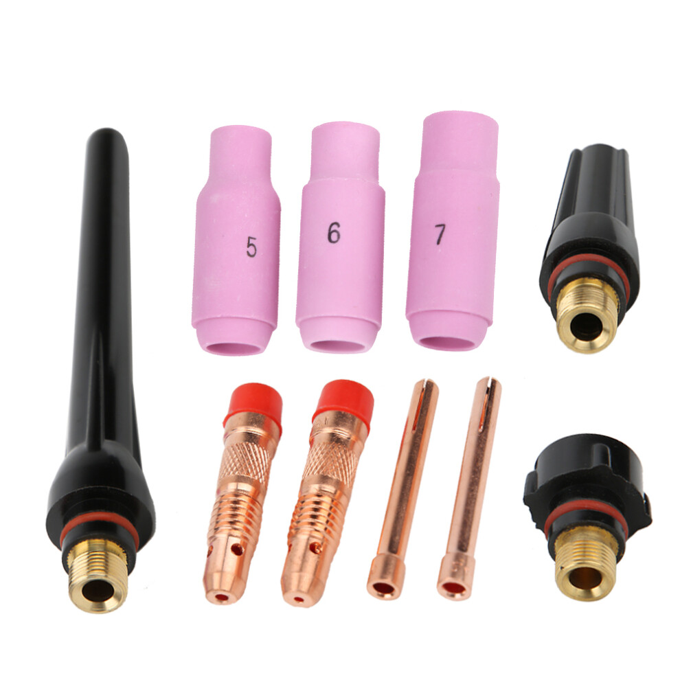 10Pcs Tig Ceramic Nozzle Collet Body Back Cap For Wp-17/18/26 Tig Welding Torch(10Pcs ) 8731324742209