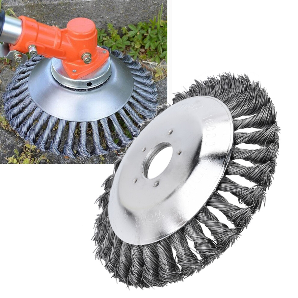 Brush Grass Wire Wheel Stainless Steel Trimmer Head Cleaning Tools For Garden (200Mm) 8251324742608