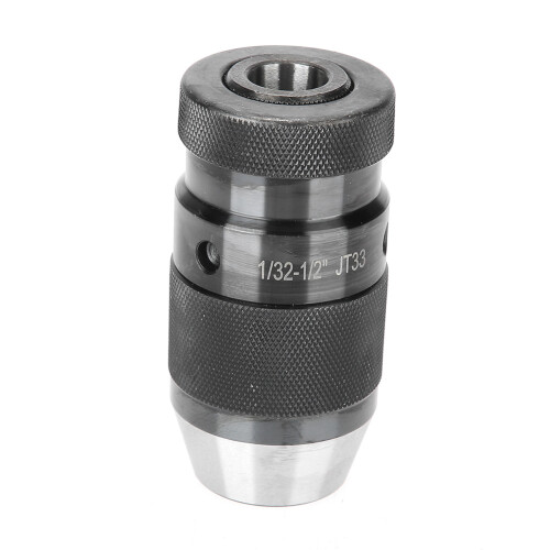 JT33 Bohrfutter 1/32-1/2'' Kohlenstoffstahl Silber