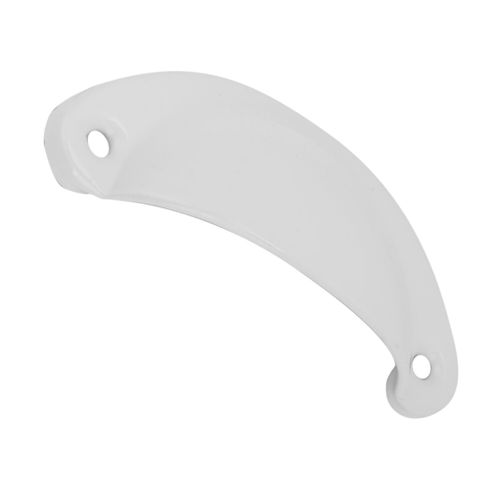 Metal Drawer Cabinet Furniture Knob Antique Shell Pull Handle Handware Fitting (White) 8161324743034