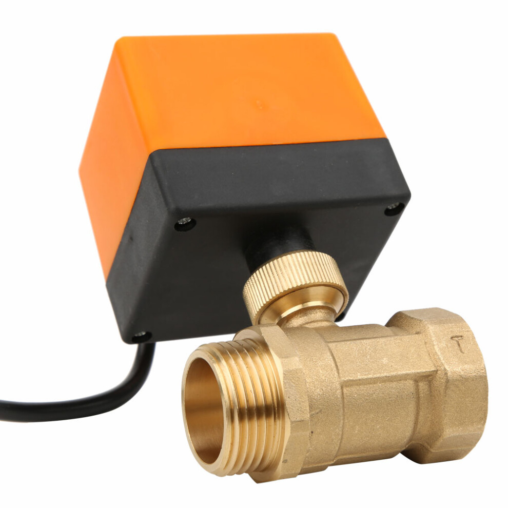 Ac220v G1" Electric Valve 3-Wire 2-Point Control Female Male Thread Motorized Ball Valve 4001324744287
