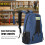 YILEQI Double Shoulder Tool Bag Oxford Cloth Shoulder Toolkit Repair Tools Storage Backpack 12