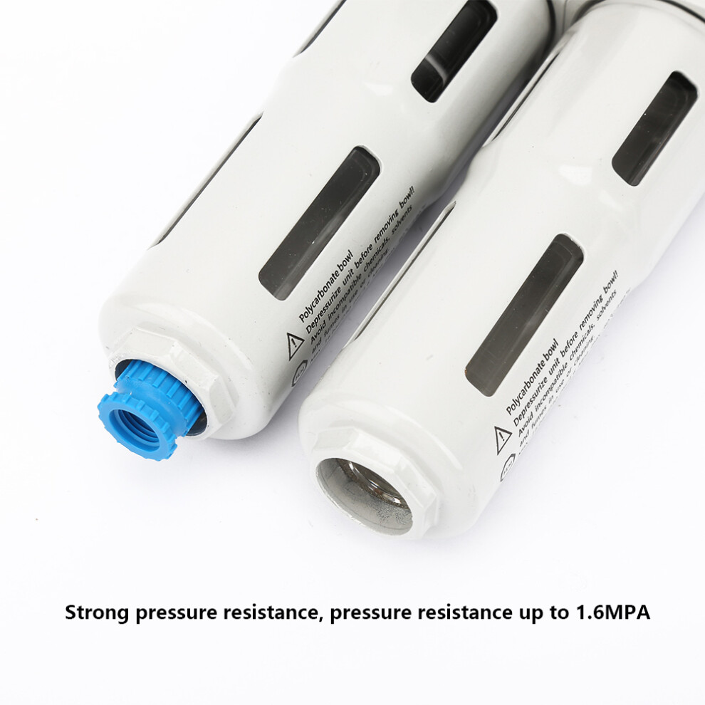 Frc-1/4-Mini G1/4" Aluminum Alloy Air Filter Regulator Combination Lubricator 1.6Mpa 9301324744863