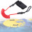 Durable TPU Elastic Foot Rope Leash Ankle Stretchable for Paddle Board Surfboardred white 1