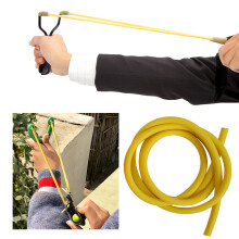 1 / 3 / 5M Yellow Soft Natural Latex Slingshots Tube Tubing Band for Hunting Shooting (1m)