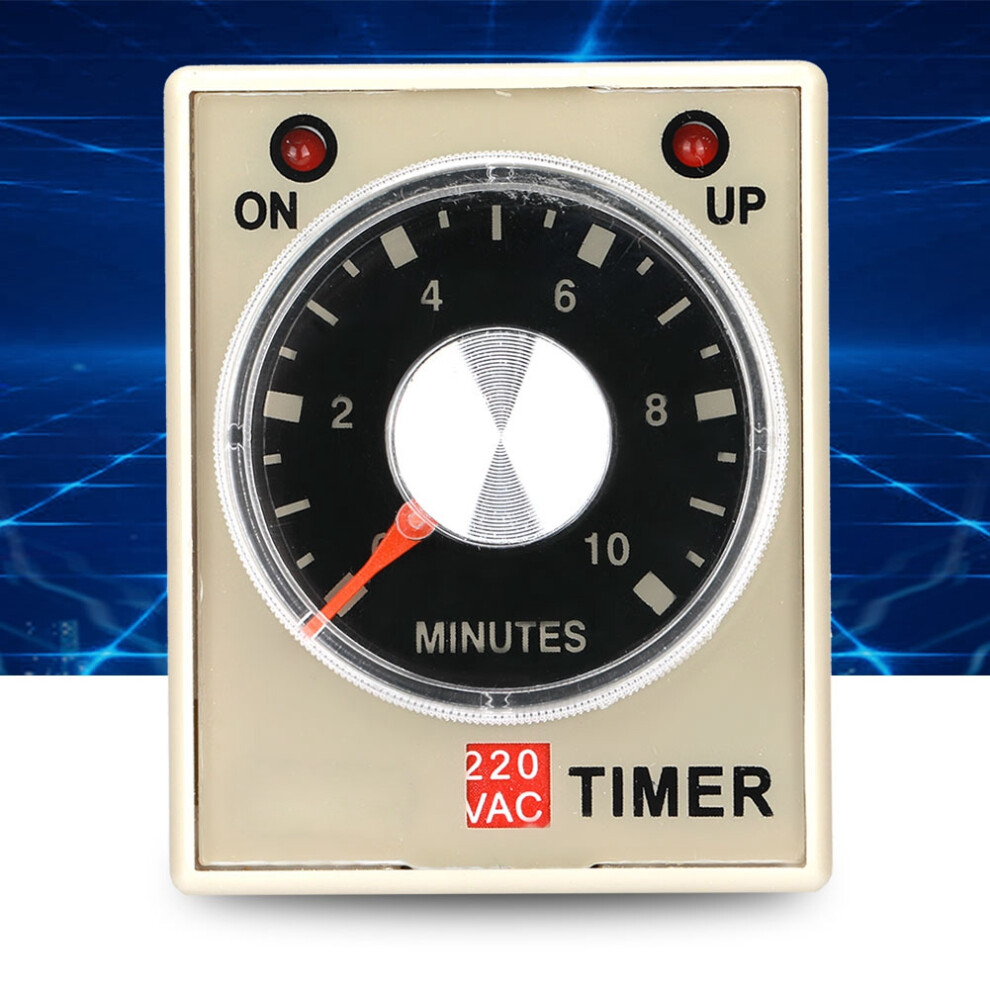 220Vac 10 Minutes Power On Delay Timer Time Relay Ah3-3(10M) 9331324746314