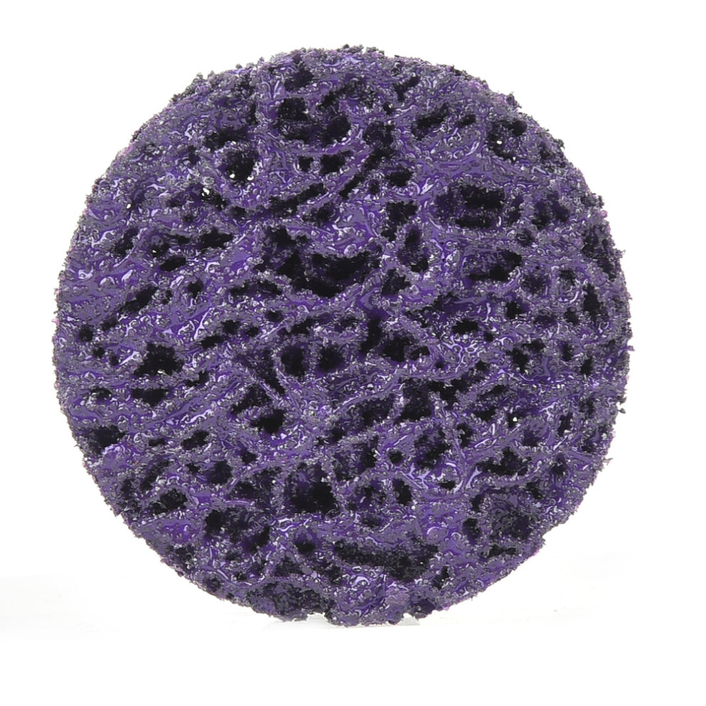 5Pcs 2Inch 50Mm Poly Strip Disc Roll Lock Grinding Wheel Rust Paint Remover (Purple) 9341324746955