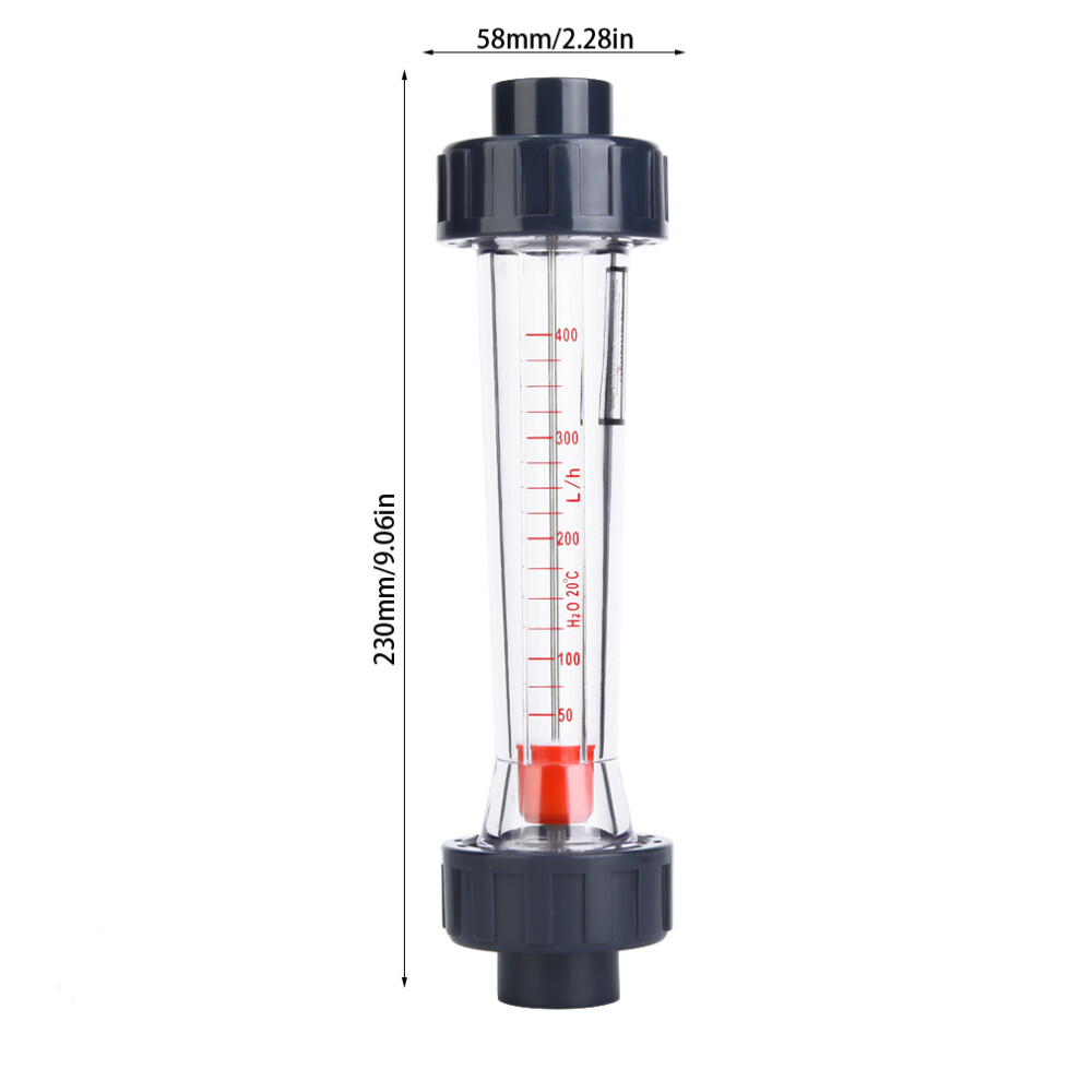 Lzs-20 (D) Abs Plastic Tube Type Liquid Flowmeter High Accuracy Wate Flowmeter 40-400L/H 7651324747503