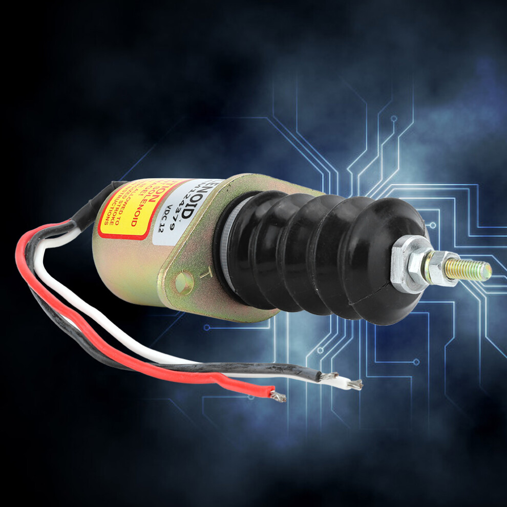12V Steel Housing Diesel Engine Shut Off Stop Solenoid Valve Replacement Kit Am124379 9411324748386