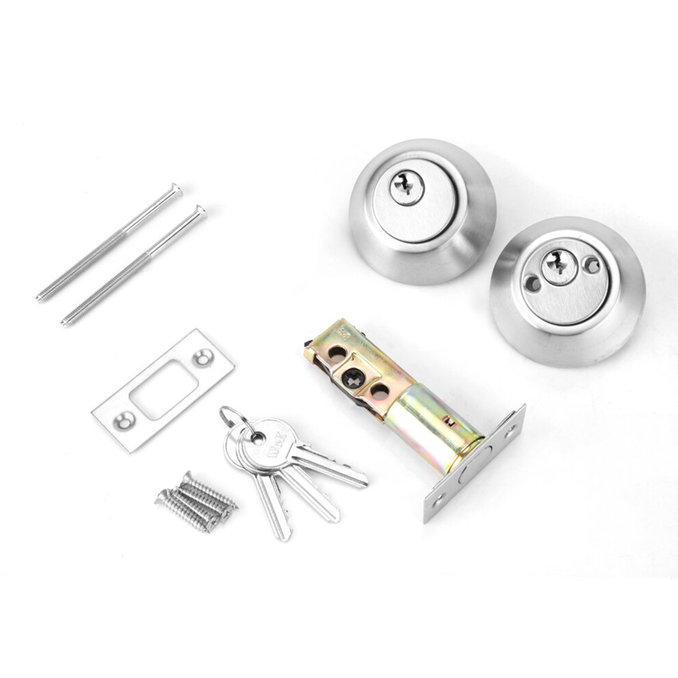 Stainless Steel Door Double Cylinder Deadbolt Lock Keyed on Both Sides for Wood Door-image-OPC-PHX2BJB-NEW