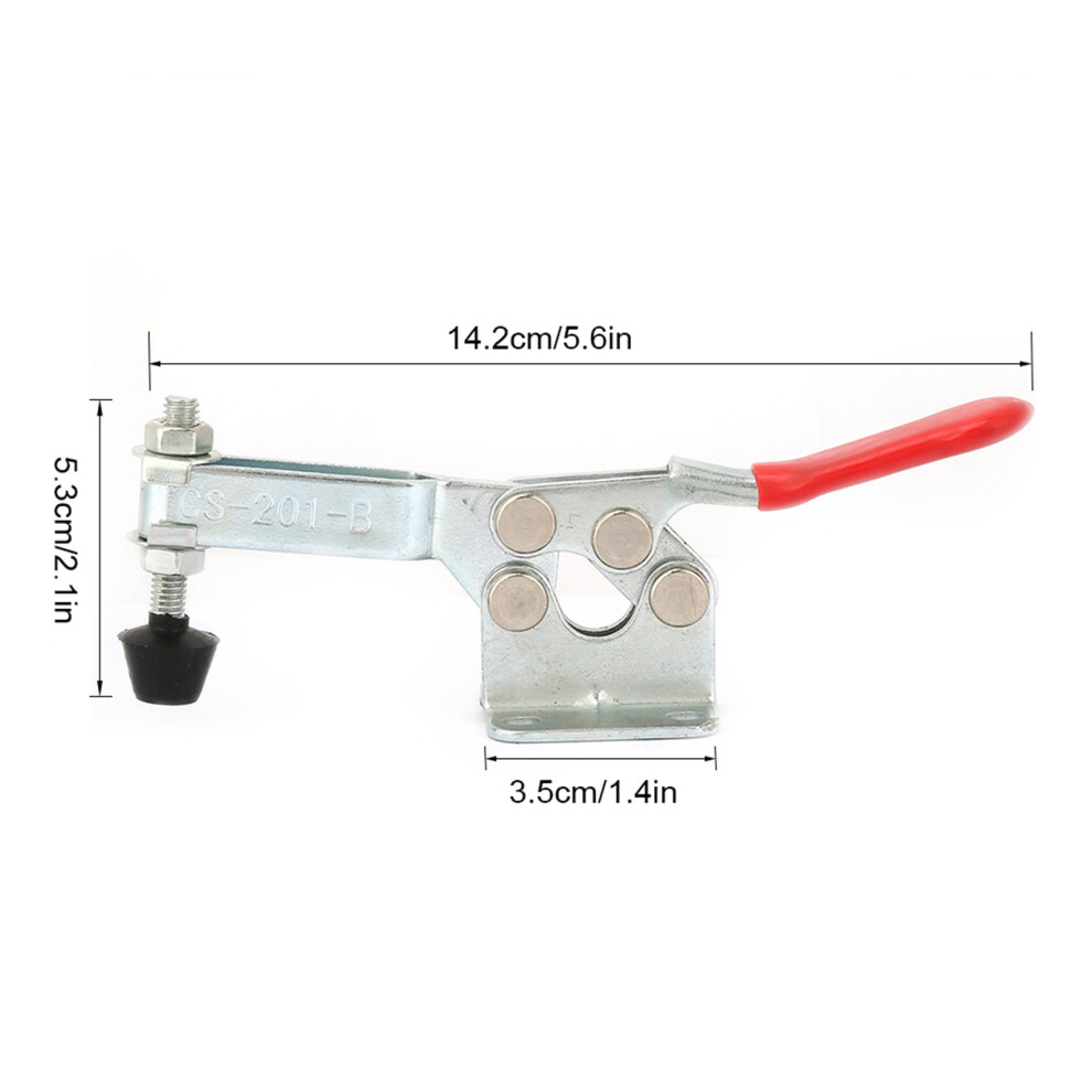 1Pcs Carbon Steel Vertical Fixture Horizontal Toggle Clamp Hand Tool(201-B) 7611324748733