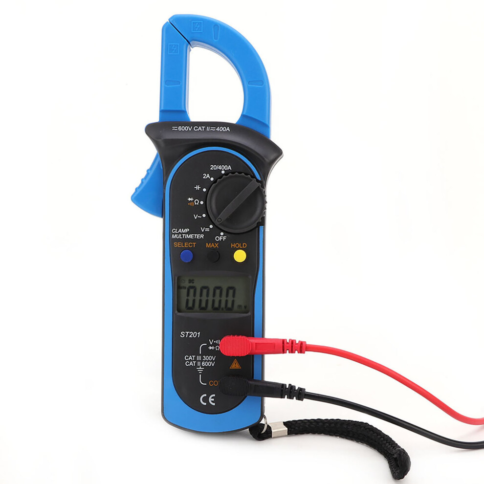 St201 Automatic Digital Clamp Meter Current Multimeter Dc/Ac Voltage Diode Tester(Blue) 5001324749793