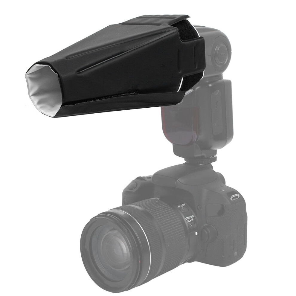 Universal Folding Camera Top Flash Lamp Speedlite Reflector Diffuser Light/Black 4011324750171