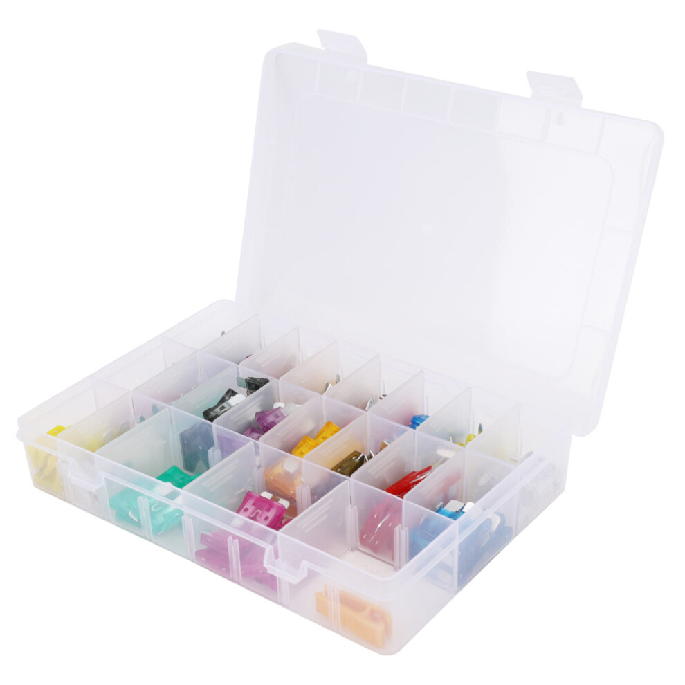 220Pcs Medium Small Car Fuse Kit 2~35A Quick Blow Fuse Compartment Kit 4601324753700