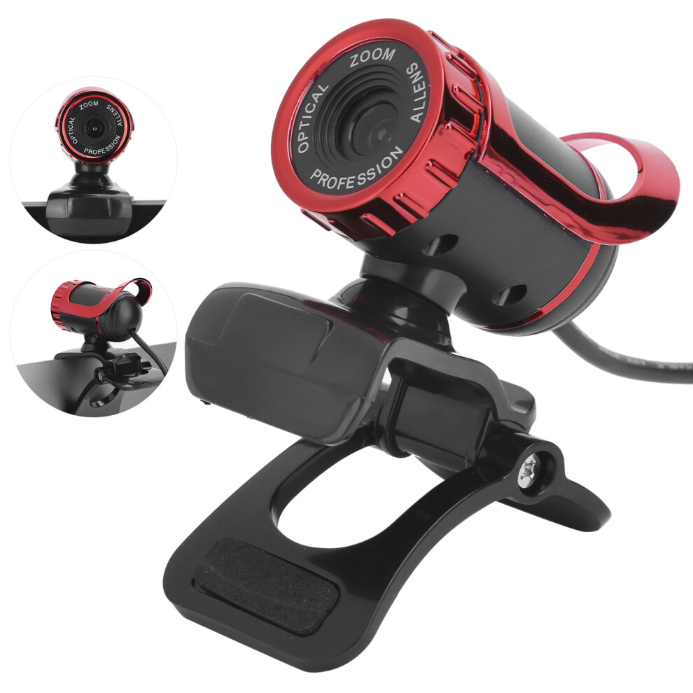 Hxsj Lg68 Webcam Builtin Soundabsorbing Microphone Usb Camera For Teaching Conference Live Streaming( ) Red 8161324753576