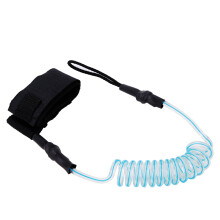 Durable TPU Elastic Foot Rope Leash Ankle Stretchable for Paddle Board Surfboardtransparent blue