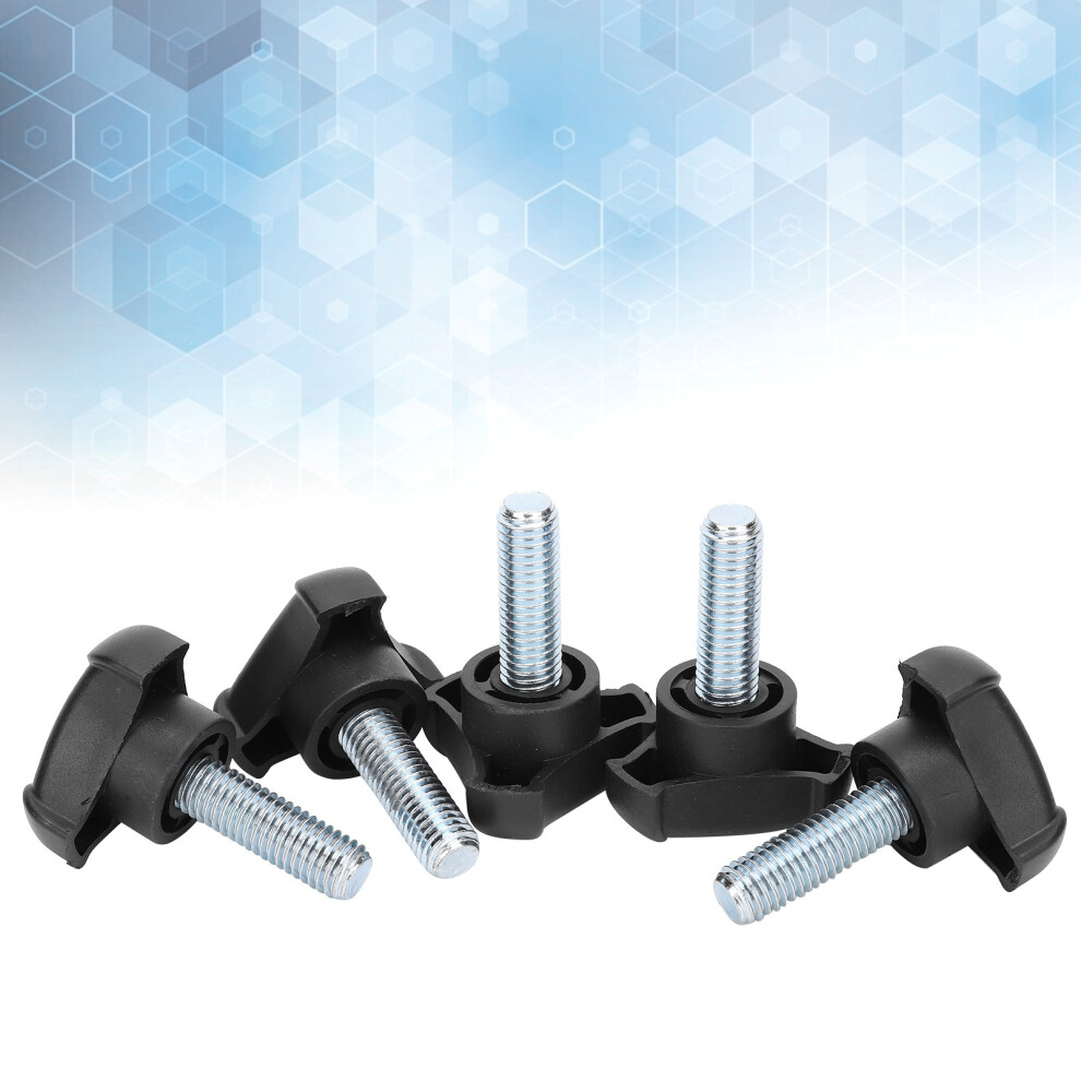 5Pcs Plastic Triangular Head Handle Screw Knob Tightening Screw Set Accessory M10 30Mm 8061324753920