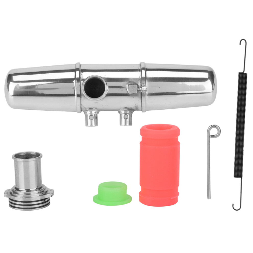 18001P Upgrade Aluminum Alloy Dual Exhaust Joint Tubing For Hpi Savage 4.6/5.9 1/8 Nitro Car 7621324754696