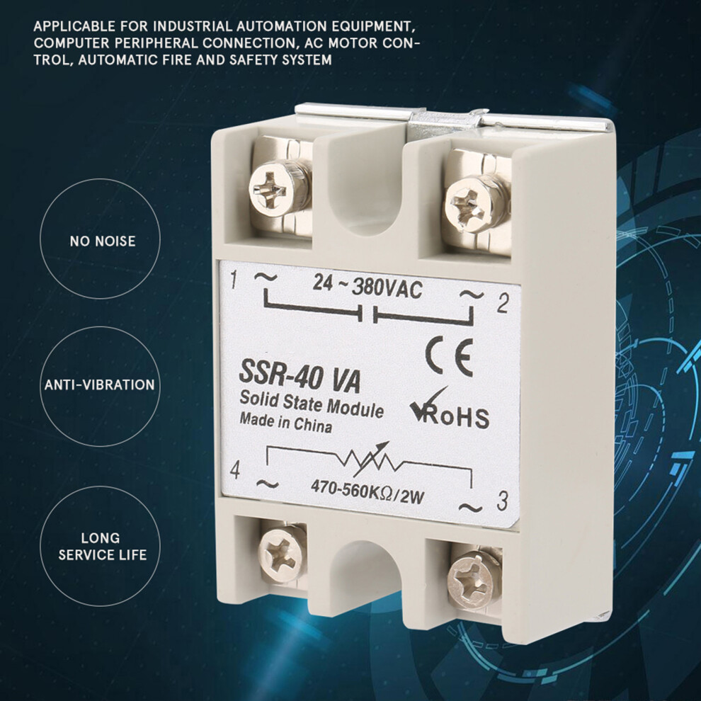 Ssr-40Va Solid State Relay For Industrial Automation Process 8411324755637