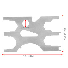 Stainless Steel Scuba Diving Multi Tool Regulator Credit Card Kits Repairing Equipment