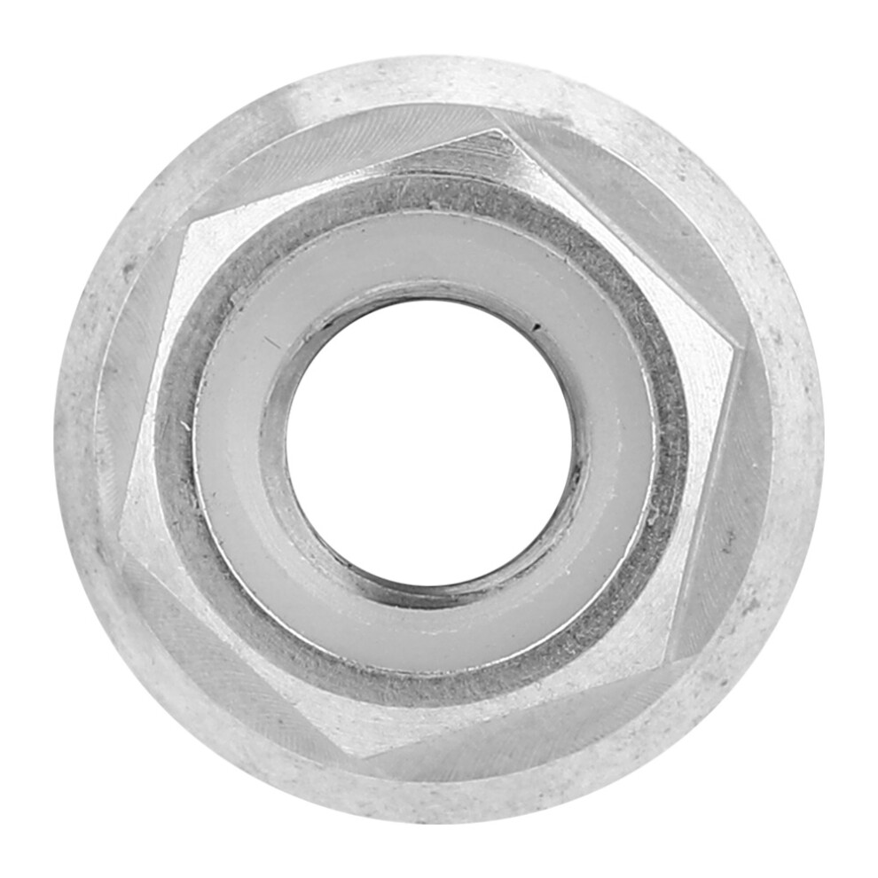 1Pc M5 M6 M8 M10 M14 Titanium Alloy Flange Lock Nut For Bicycle Motorcycle (M10x1.25) 9391324756430