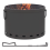 Outsunny Outsunny 38cm Smokeless Wood Burning Firepit Metal Fire Pit, Dark Grey 9
