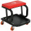Homcom HOMCOM Workshop Stool, Rolling Mechanic Stool with 360-Degree Swivel, Red 9