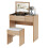 Homcom HOMCOM Dressing Table Set Cushioned Stool Flip-up Mirror Drawer Chipboard Wood 9
