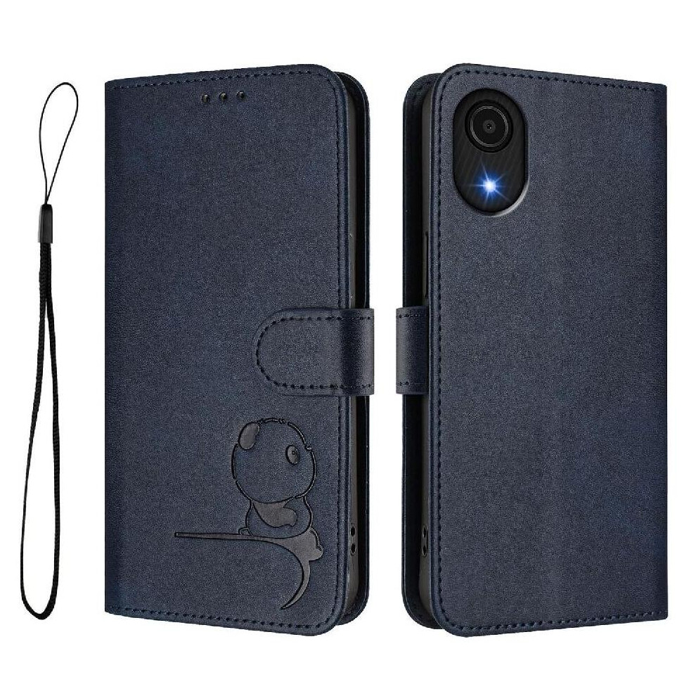 (Blue) Phone Case For Samsung Galaxy A04 Core Rfid Blocking Pu Leather Card Slots Holder Kickstand Magnetic Flip Folio Blue 764563788750