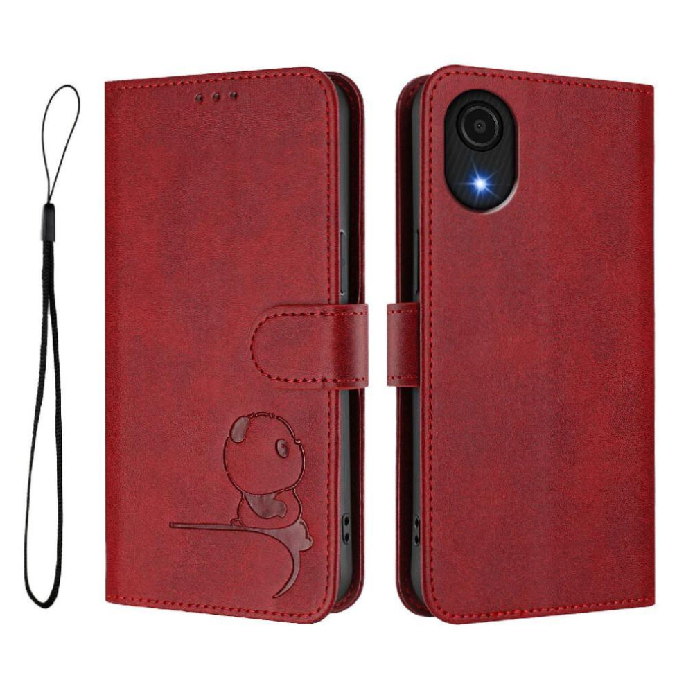 (Red) Phone Case For Samsung Galaxy A03 Core Pu Leather Magnetic Rfid Blocking Flip Folio Card Slots Holder Kickstand Red 764549992027