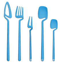Creative Stainless Steel Hanging Cup Tableware Wall Hanging Knife, Fork And Spoon Coffee Spoon Cake Fork Fruit Fork Ice Spoon Can Be Hanging Cup Wall