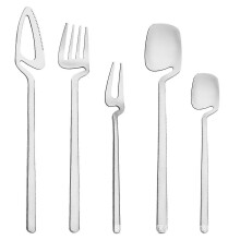 Creative Stainless Steel Hanging Cup Tableware Wall Hanging Knife, Fork And Spoon Coffee Spoon Cake Fork Fruit Fork Ice Spoon Can Be Hanging Cup Wall