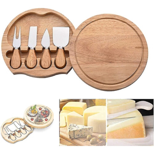 4pcs Stainless Steel Cheese Knife Set Include Cheese Fork, Cheese Spatula 1