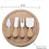 4pcs Stainless Steel Cheese Knife Set Include Cheese Fork, Cheese Spatula 4
