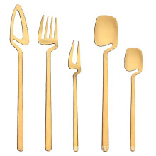 Creative Stainless Steel Hanging Cup Tableware Wall Hanging Knife, Fork And Spoon Coffee Spoon Cake Fork Fruit Fork Ice Spoon Can Be Hanging Cup Wall
