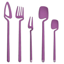 Creative Stainless Steel Hanging Cup Tableware Wall Hanging Knife, Fork And Spoon Coffee Spoon Cake Fork Fruit Fork Ice Spoon Can Be Hanging Cup Wall