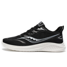 (Black and white, 41) 2024 new sports shoes for men and women breathable lightweight student soft sole running shoes