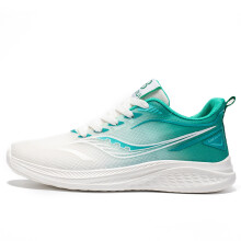 (White and green, 41) 2024 new sports shoes for men and women breathable lightweight student soft sole running shoes