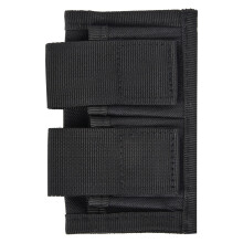 Nylon Double Speedloader Bag Magazine Pouch Shotshell Carrier Holder Hunting Accessory (Black)