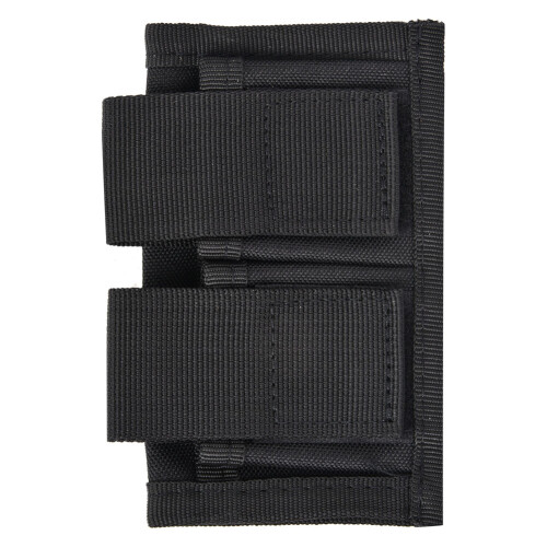 Nylon Double Speedloader Bag Magazine Pouch Shotshell Carrier Holder Hunting Accessory (Black)