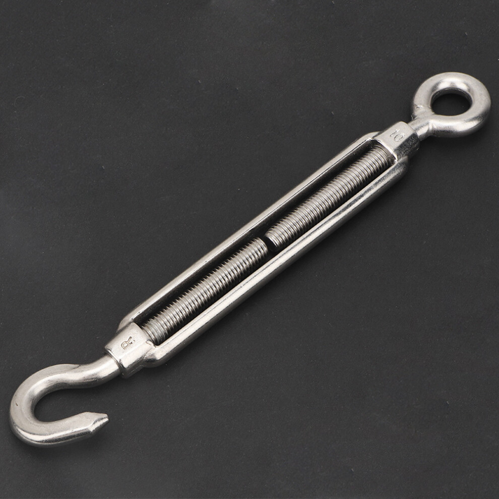 1 Pcs M10 Stainless Steel Adjust Chain Rigging Hook & Eye Turnbuckle 3561324783675