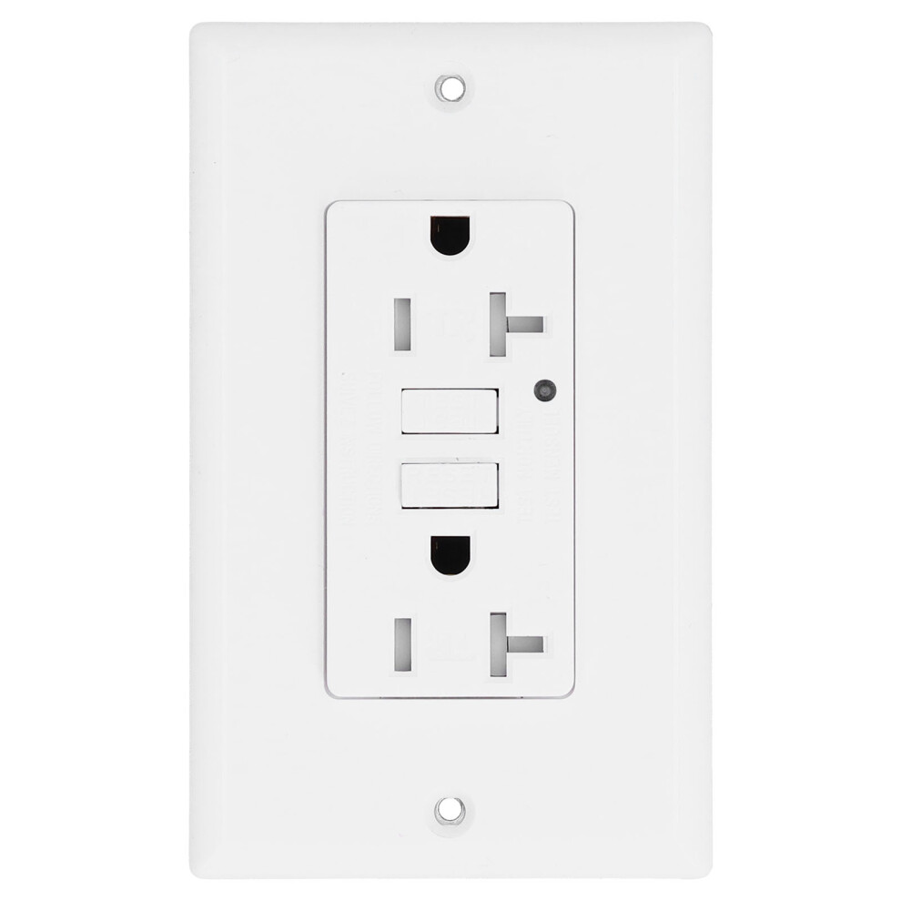 Gfci Outlet Ldâ3008B Etl Certified Abs Decorative Smart Wall Plates Receptacle Ac125v 8451324783612
